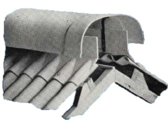 Asbestos cement ventilating ridges and components - Asbestos Product Guide